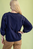 Mixed Fabric Top