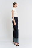 High Rise Cuffed Jeans