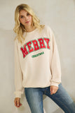 Merry Christmas Cloudy Knit Top