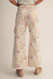 Vintage Pastel Floral Patchwork Pants