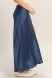 Satin Midi Skirt