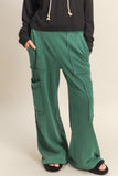 Mineral Washed Oversized Cargo Sweatpants
