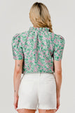 Textured Floral Top