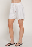 Eyelet Hem  Shorts