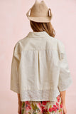 Eyelet Lace Hem Top