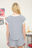 Striped Relaxed Knit Top