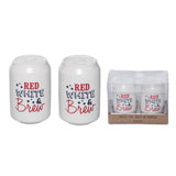 Ceramic Can Brew Salt & Pepper Shakers