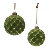 Textured Green Ornament