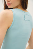 Ribbed Scoop Neck Tank