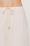 Pleated Long Chiffon Skirt