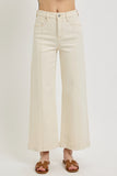 High Rise Cropped Wide Leg Jeans