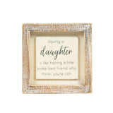 Daughter Wood Frame Sign