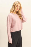 Essential Textured Crew Neck Sweater