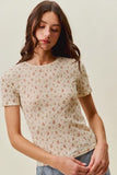 Floral Lace Knit Top