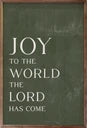Green Joy To The World White 16x10