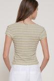Striped Scoop Neck Tee
