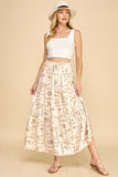 Floral Patchwork Maxi Skirt