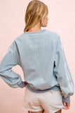 Lace Contrast Sweatshirt