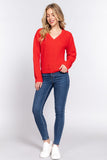 Long Sleeve V-Neck Sweater