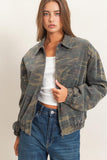 Camouflage Zip-Up Jacket