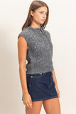 Open Knit Sweater Vest