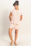 Striped Short Sleeve Top