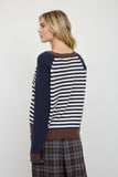 Striped Raglan Sleeve Sweater