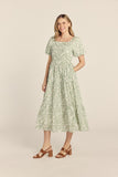 Floral Smocked Midi Dress