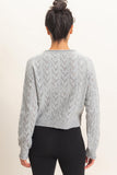 Button Front Pointelle Cardigan