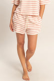 Striped Drawstring Waist Shorts