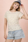 Floral Fitted Casual Top