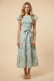 Ruffled Floral Tank Dress