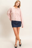Button Front Collared Cardigan