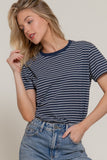Short Sleeve Striped Tee