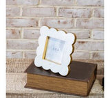 4 X 4 Marble Scalloped Frame