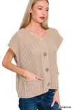 Four Button Sweater Vest