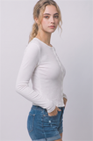 Ribbed Long Sleeve Cardigan