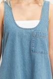 Sleeveless Denim Shift Dress