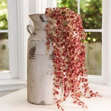 Draping Red Glitter Buds