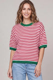 Striped Round Neck Sweater