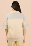 Oversized Half Button Knit Top