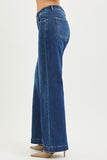 Front Seam Wide Leg Jeans