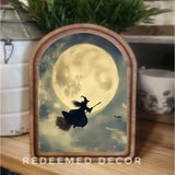 Arch Top Witch Moon Framed Art