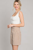 Grid Pattern Lawn Bermuda Shorts