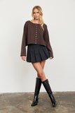 Wide Sleeve Boxy Cardigan