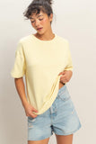 Short Sleeve Crew Neck Top