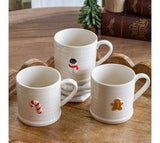 Embossed Holiday Mugs