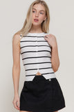 Striped Boat Neck Top