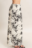 Velvet Contrast Maxi Skirt