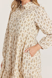 Cotton Floral Mini Dress